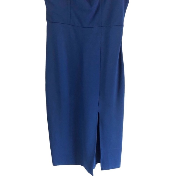 Socialite Cobalt Blue Square Neck Midi Dress NWOT XL - Picture 4 of 8